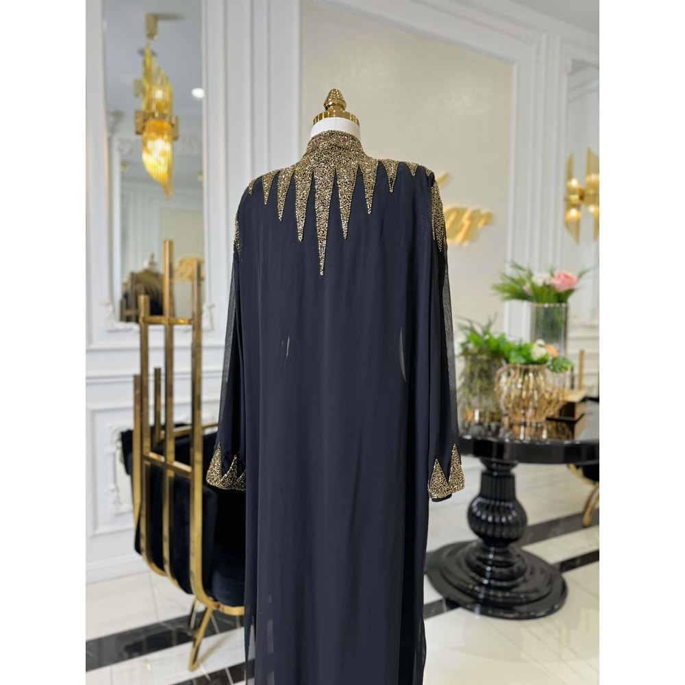 MARİSSA ABAYA SİYAH GOLD