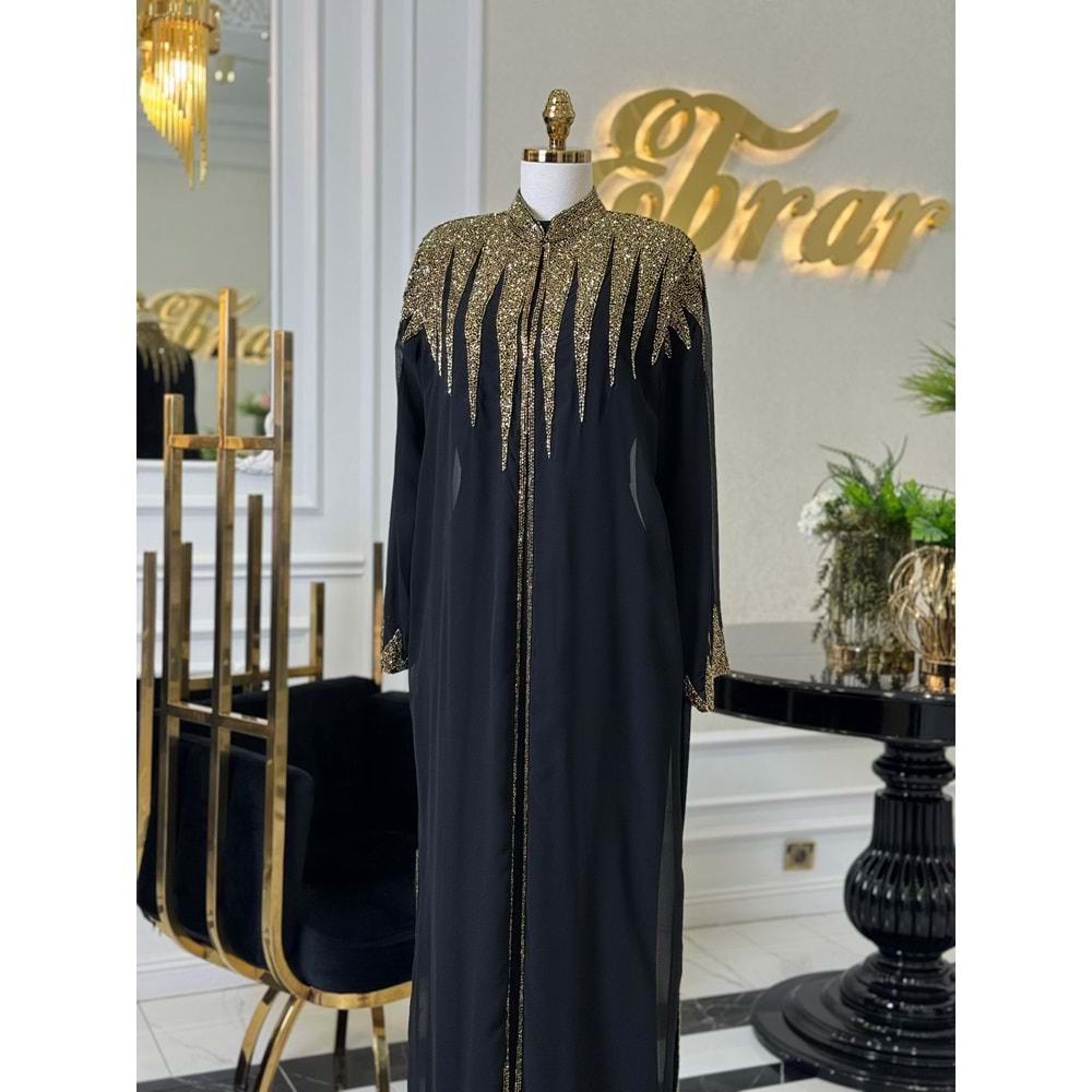 MARİSSA ABAYA SİYAH GOLD
