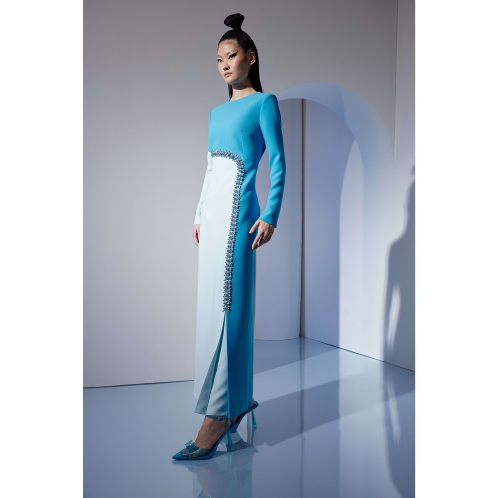 BATHILDA DRESS AQUA