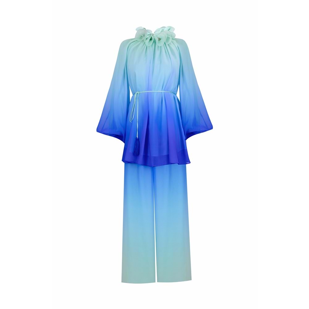 LESSO DRESS SAKS MAVİ