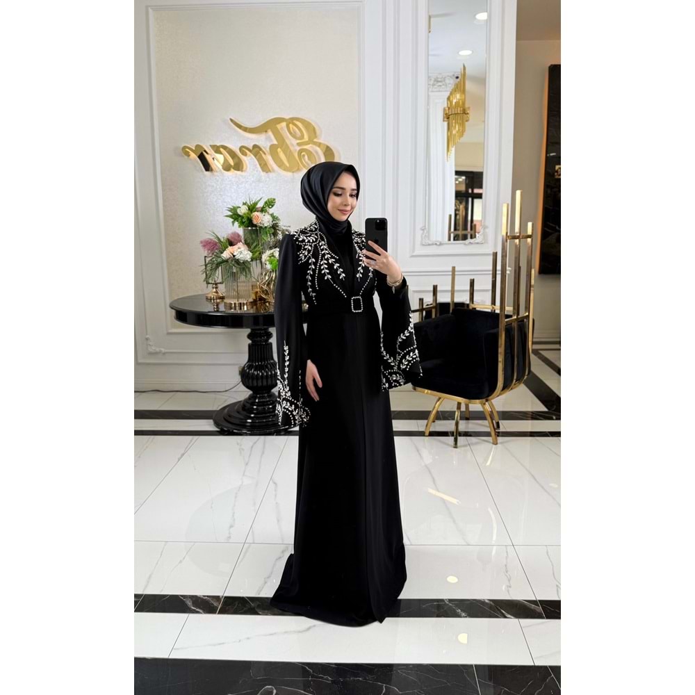 SIYANE VIP ABAYA TAKIM SİYAH