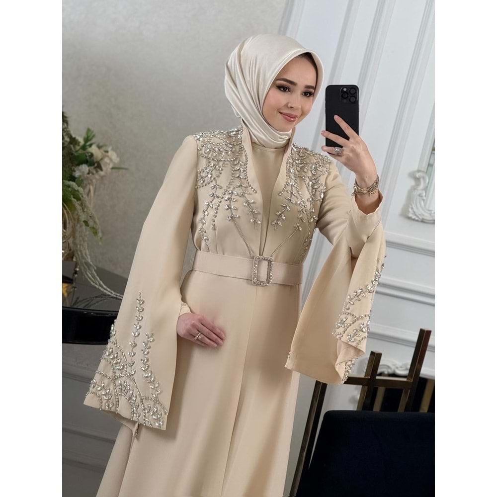 SIYANE VIP ABAYA TAKIM BEJ
