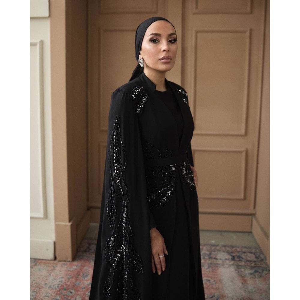 BERRA VIP ABAYA SİYAH