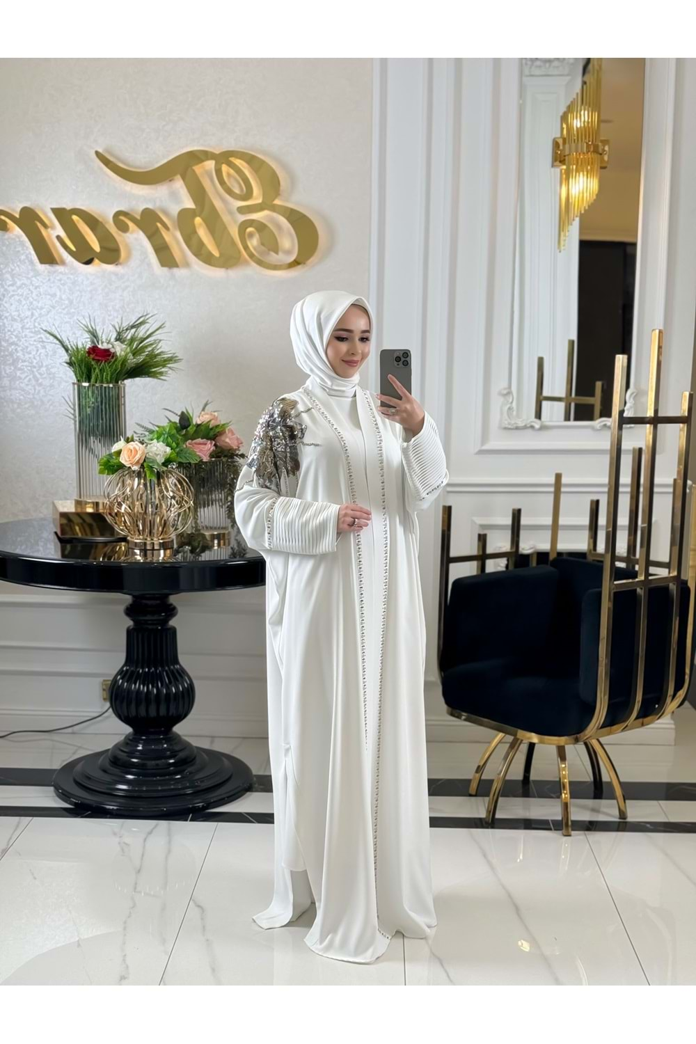 AİLSA PLİSE ABAYA