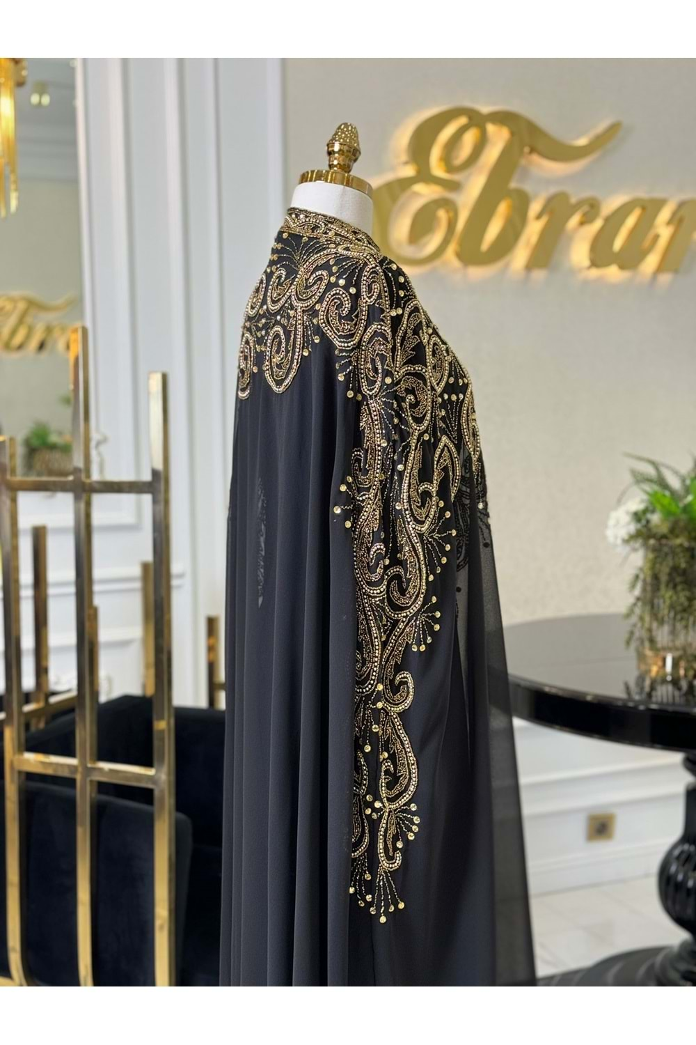 MARİNA ABAYA SİYAH GOLD