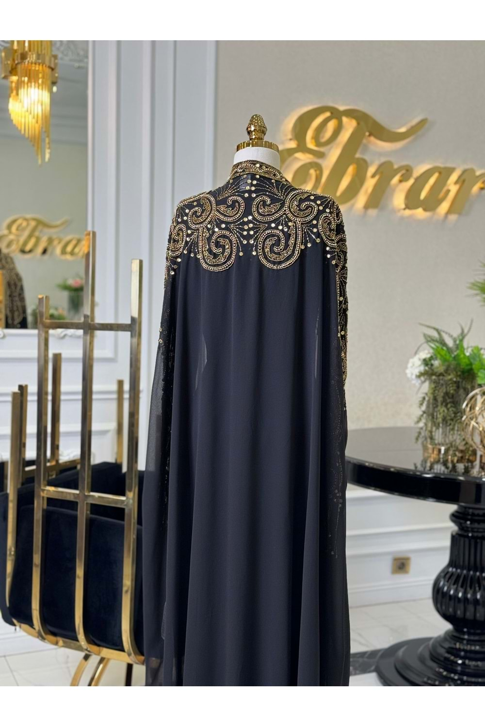 MARİNA ABAYA SİYAH GOLD