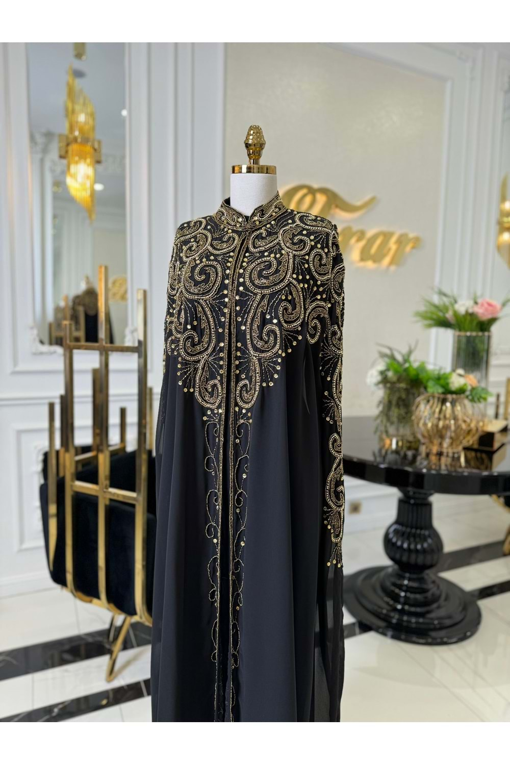 MARİNA ABAYA SİYAH GOLD