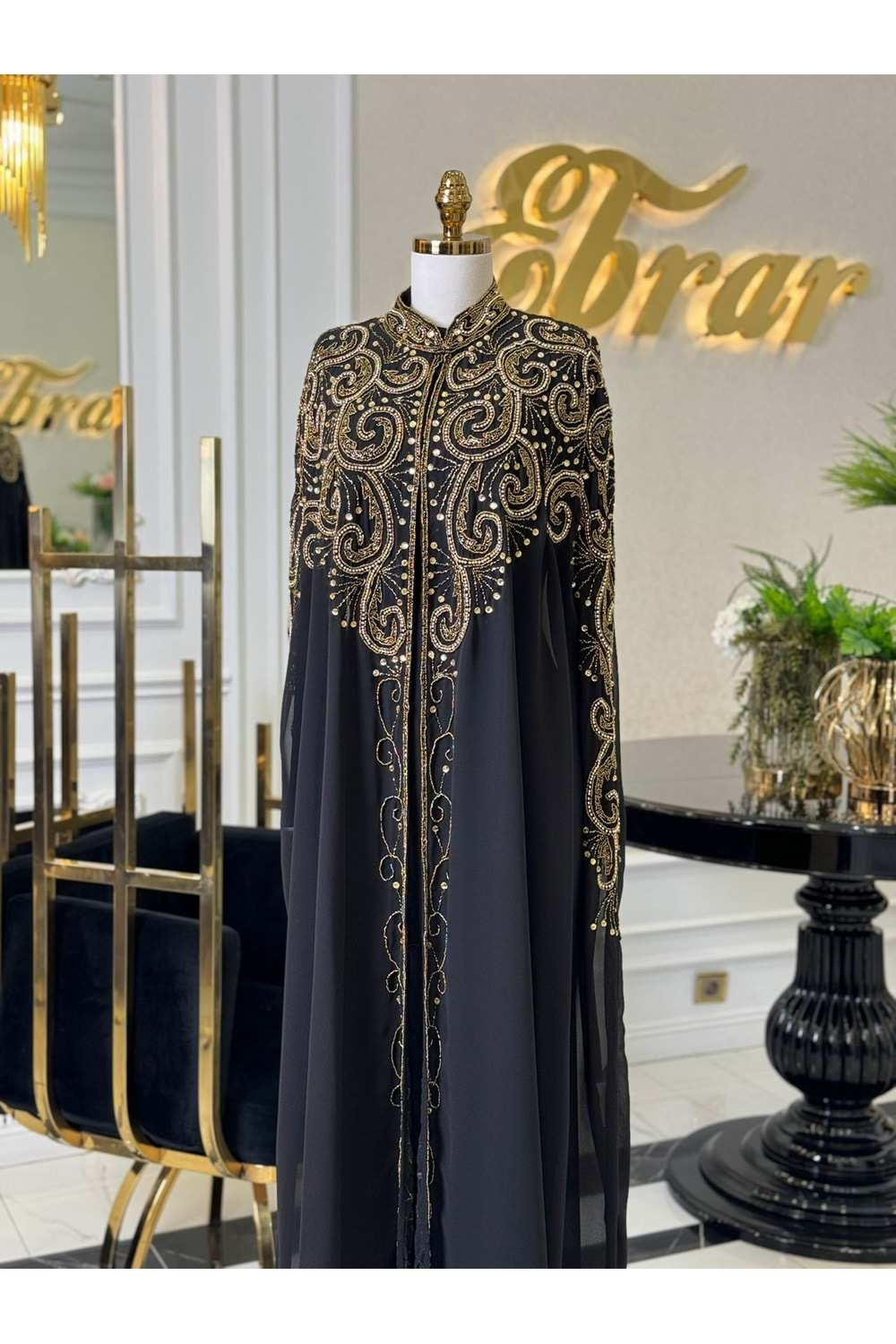 MARİNA ABAYA SİYAH GOLD