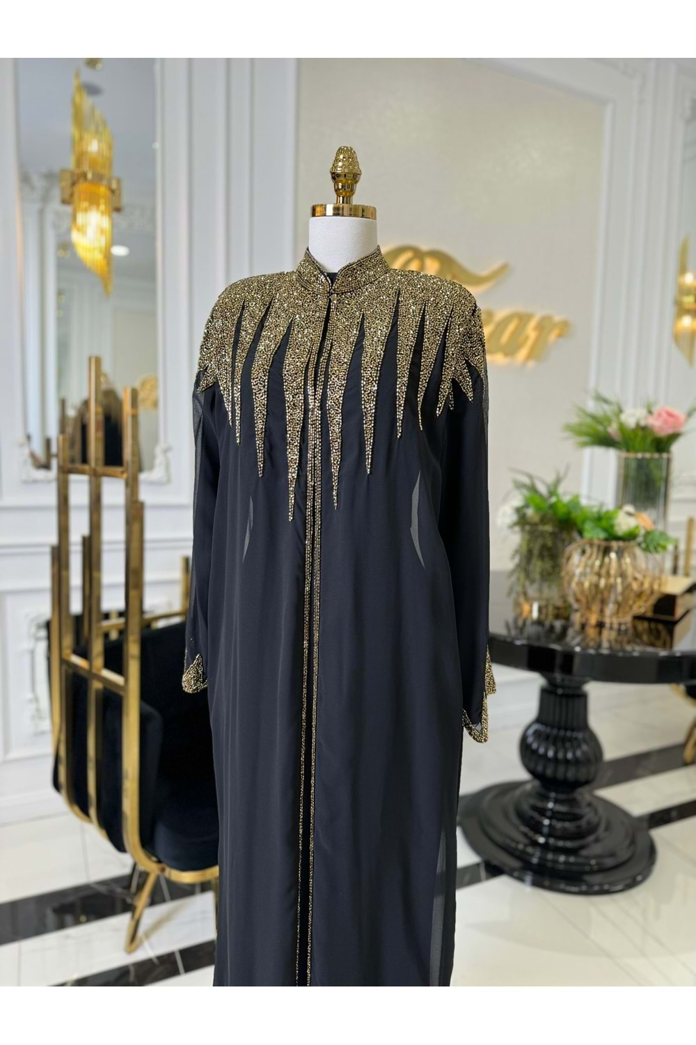 MARİSSA ABAYA SİYAH GOLD