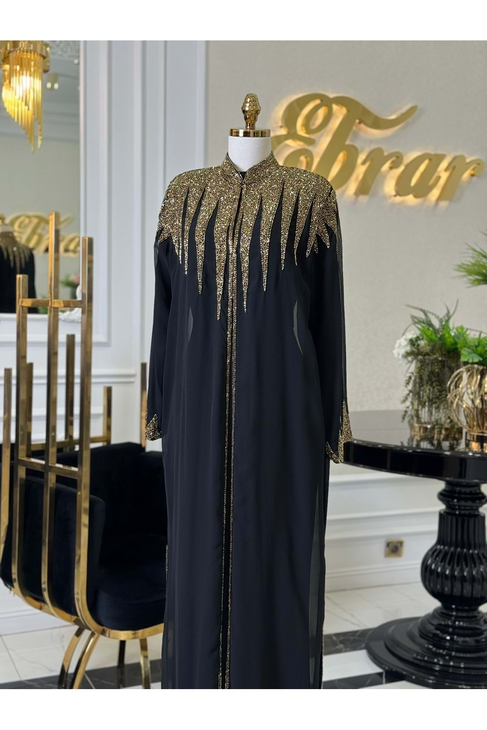 MARİSSA ABAYA SİYAH GOLD