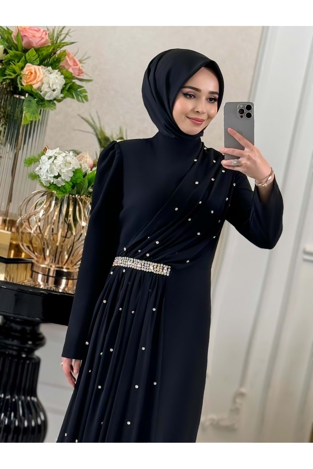 BRİANNA ELBİSE SİYAH - 44