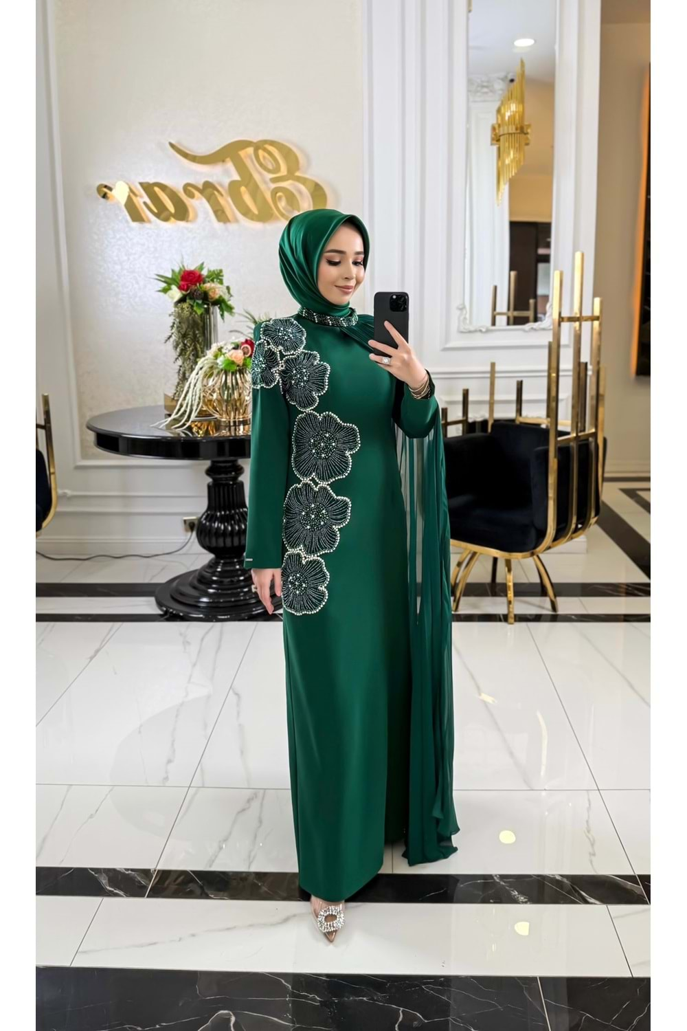 ROSALİN DRESS ZÜMRÜT