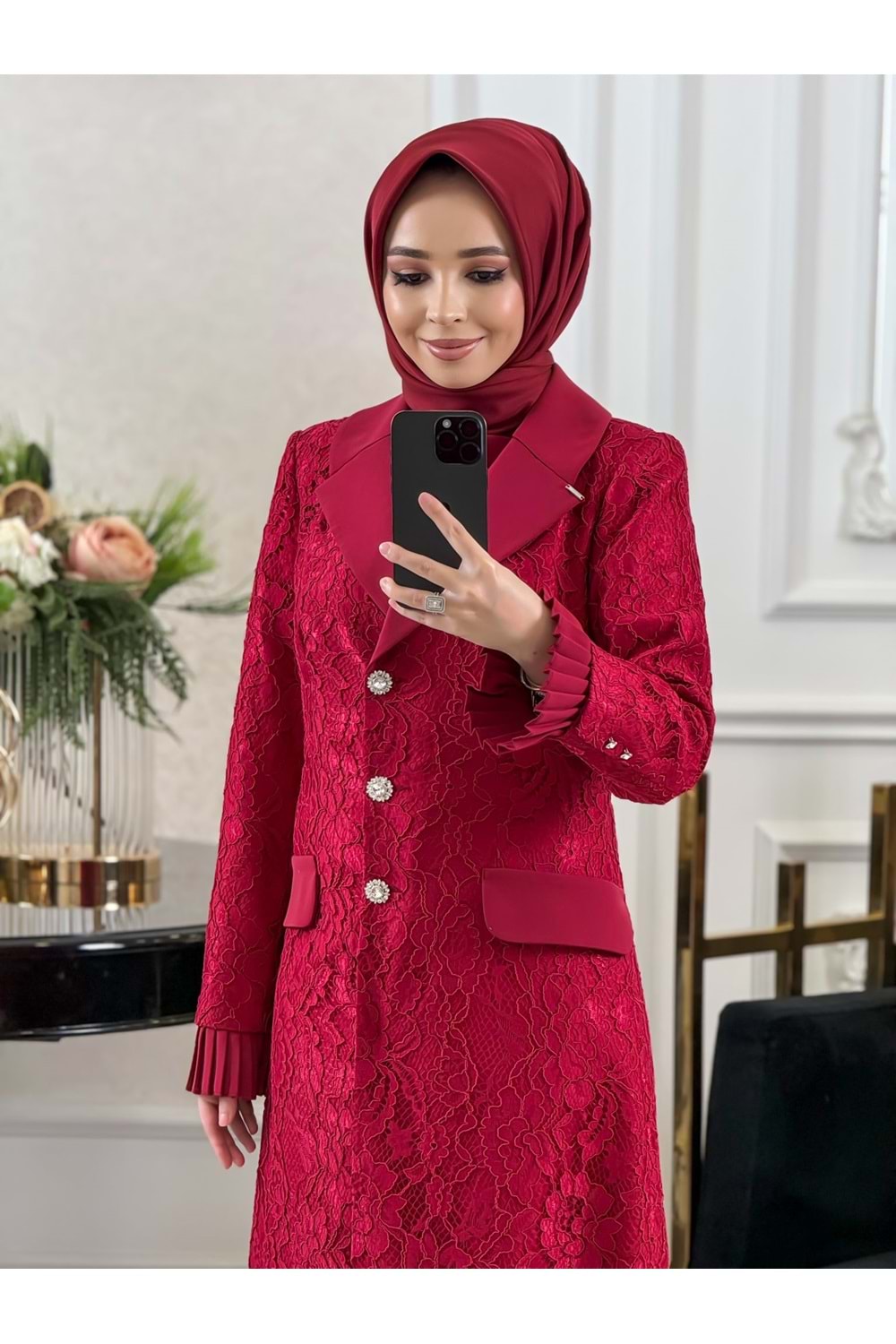 ALICIA DRESS BORDO