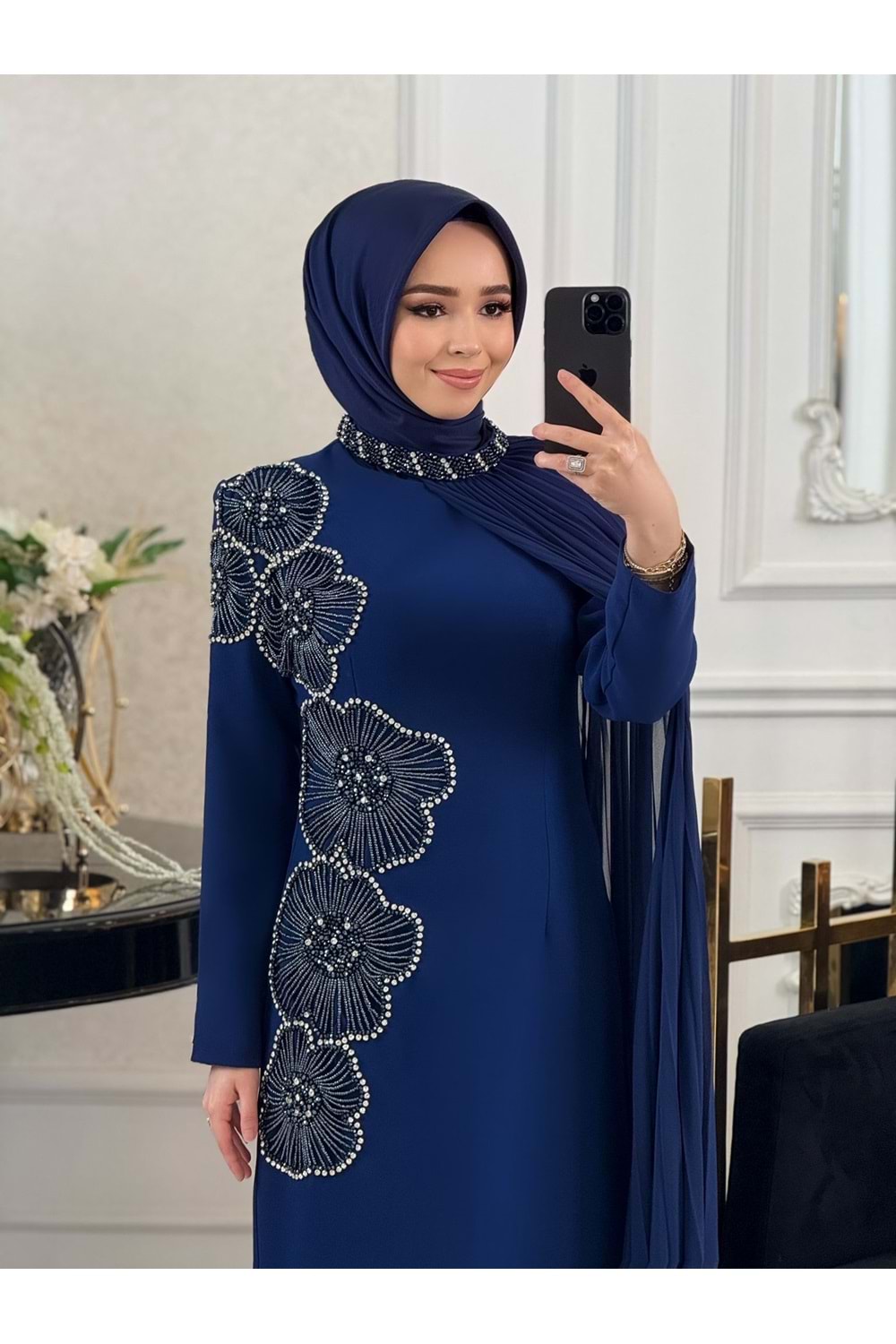 ROSALİN DRESS LACİVERT