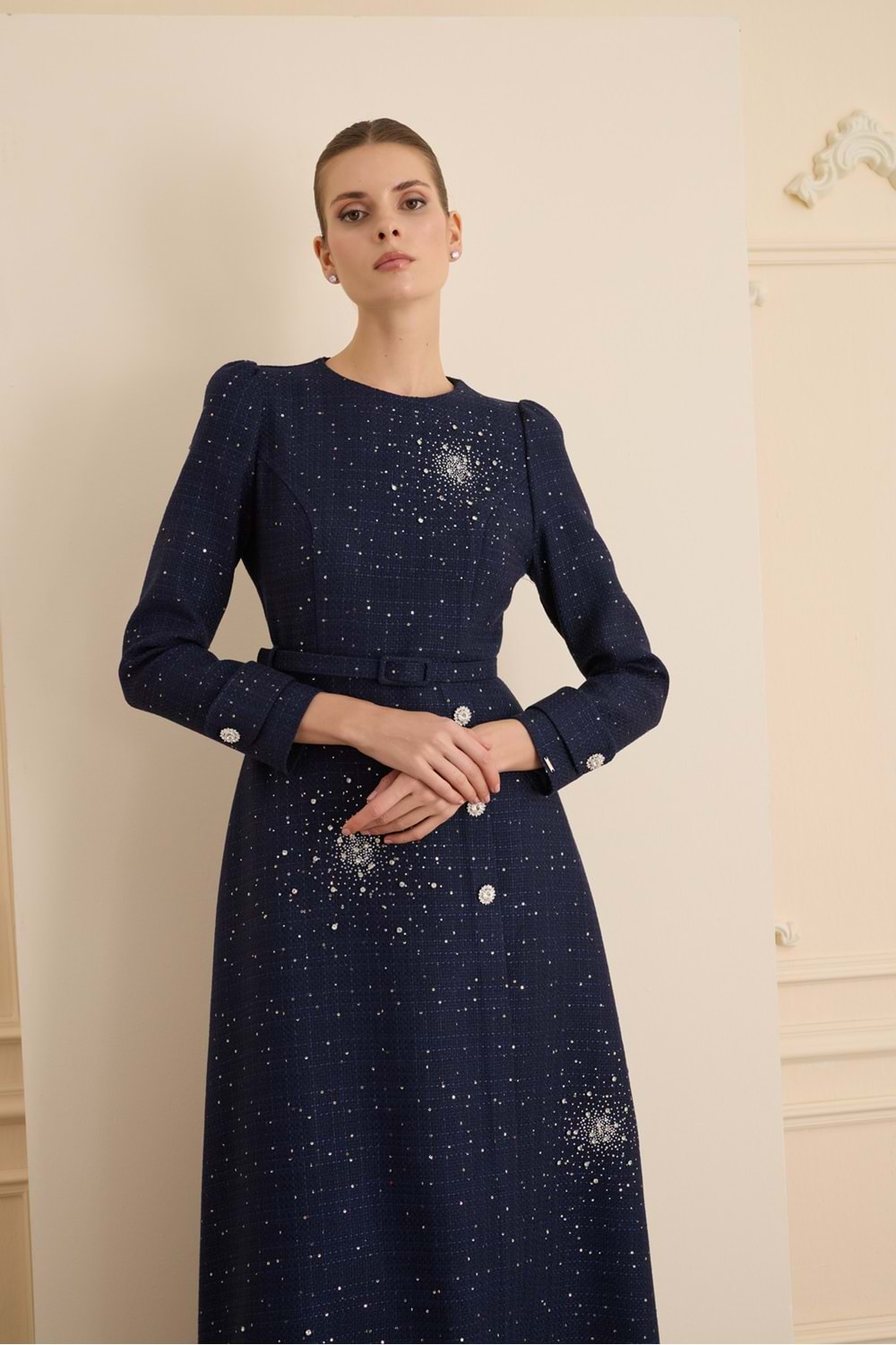 AURORA DRESS LACİVERT