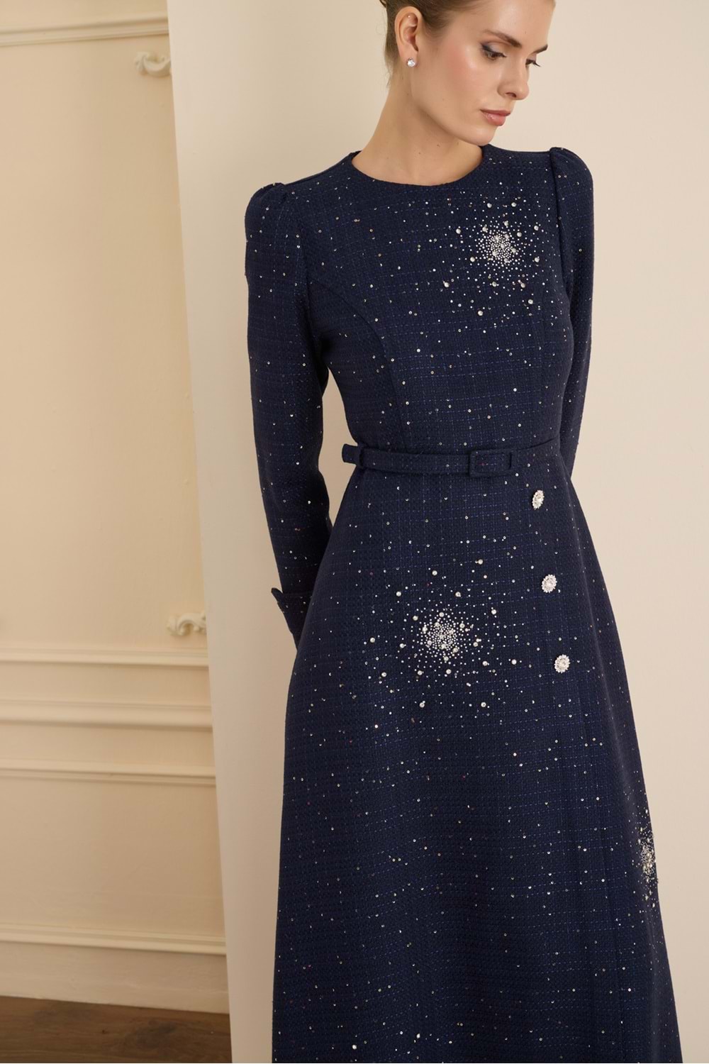 AURORA DRESS LACİVERT