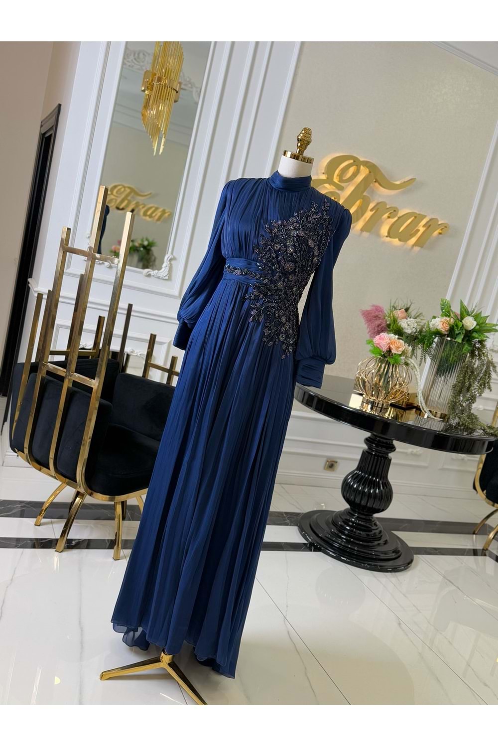 FICUS DRESS LACİVERT