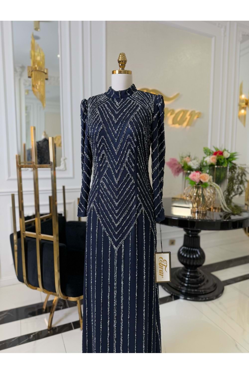 CYMBİDİUM DRESS LACİVERT