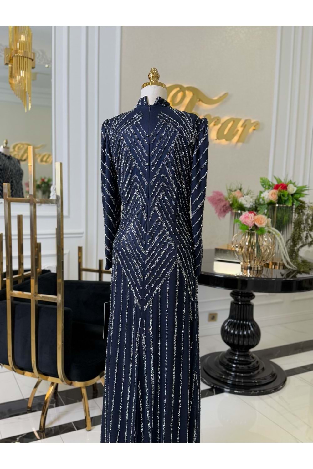 CYMBİDİUM DRESS LACİVERT