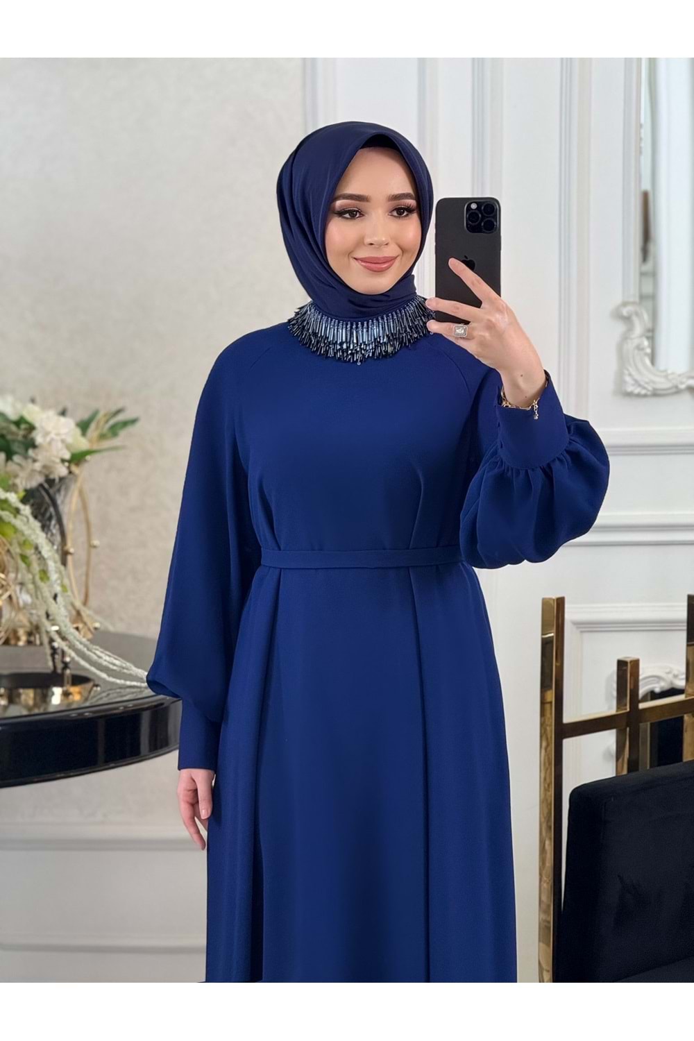 AMOR DRESS LACİVERT