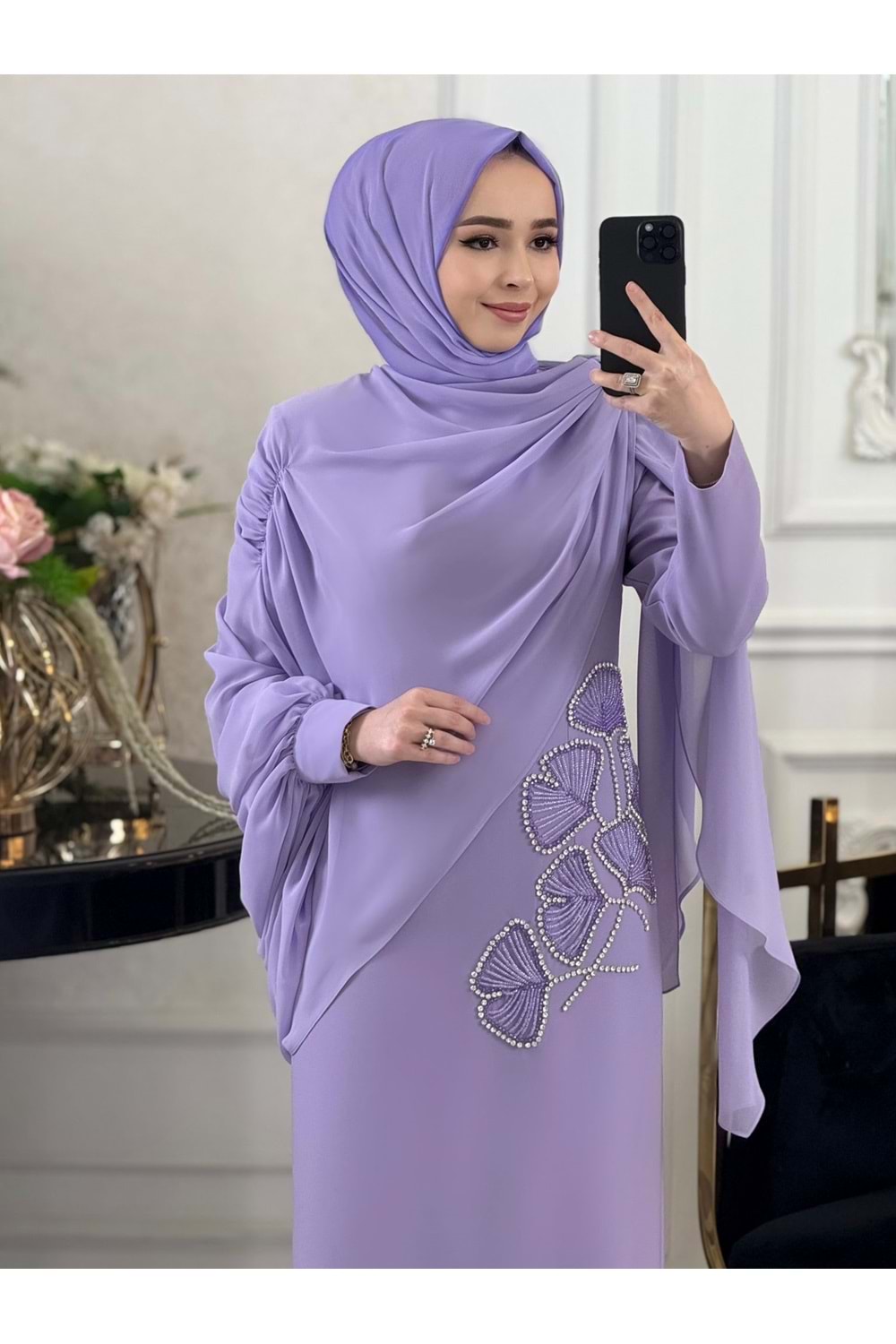 PEONY DRESS LİLA
