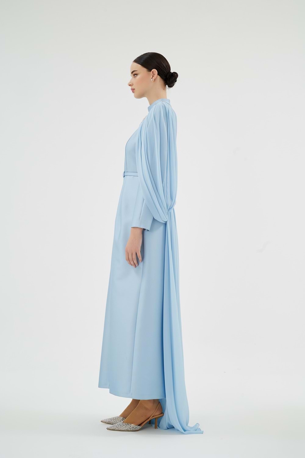 SHOSAN DRESS BUZ MAVİ