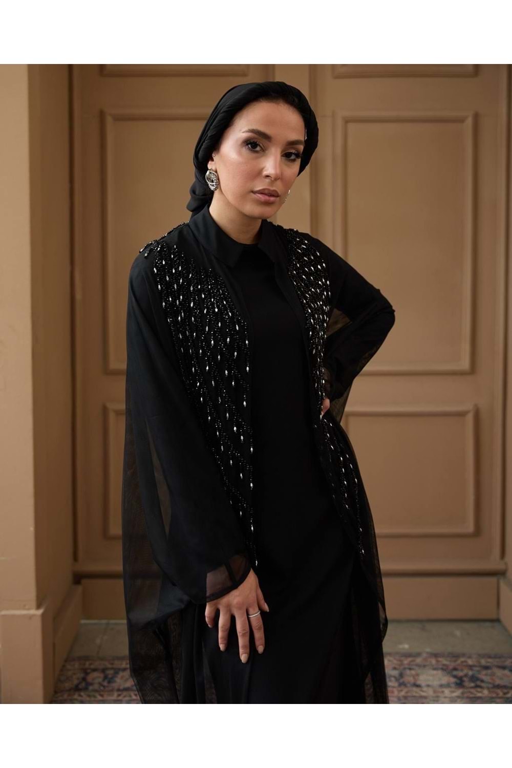 IKNUR ABAYA SİYAH