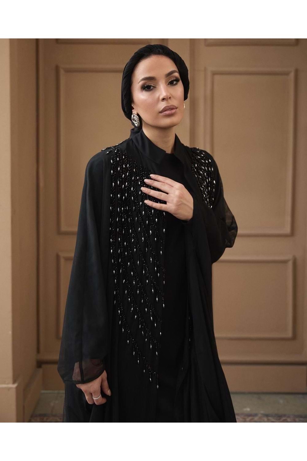 IKNUR ABAYA SİYAH