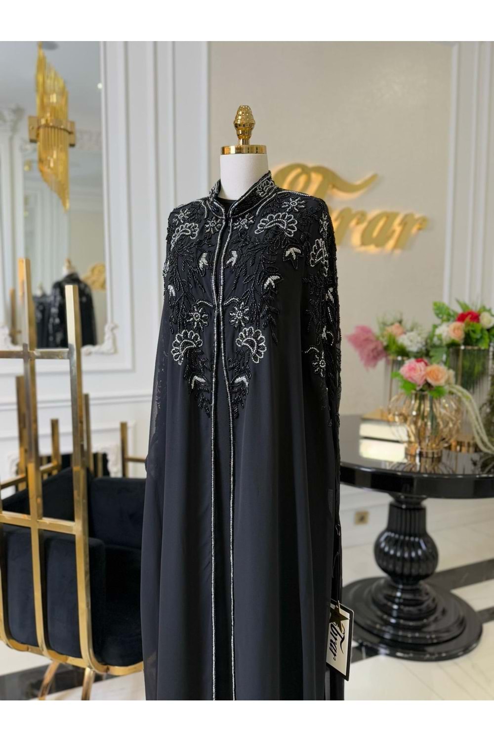 JASMIN VIP ABAYA TAKIM SİYAH