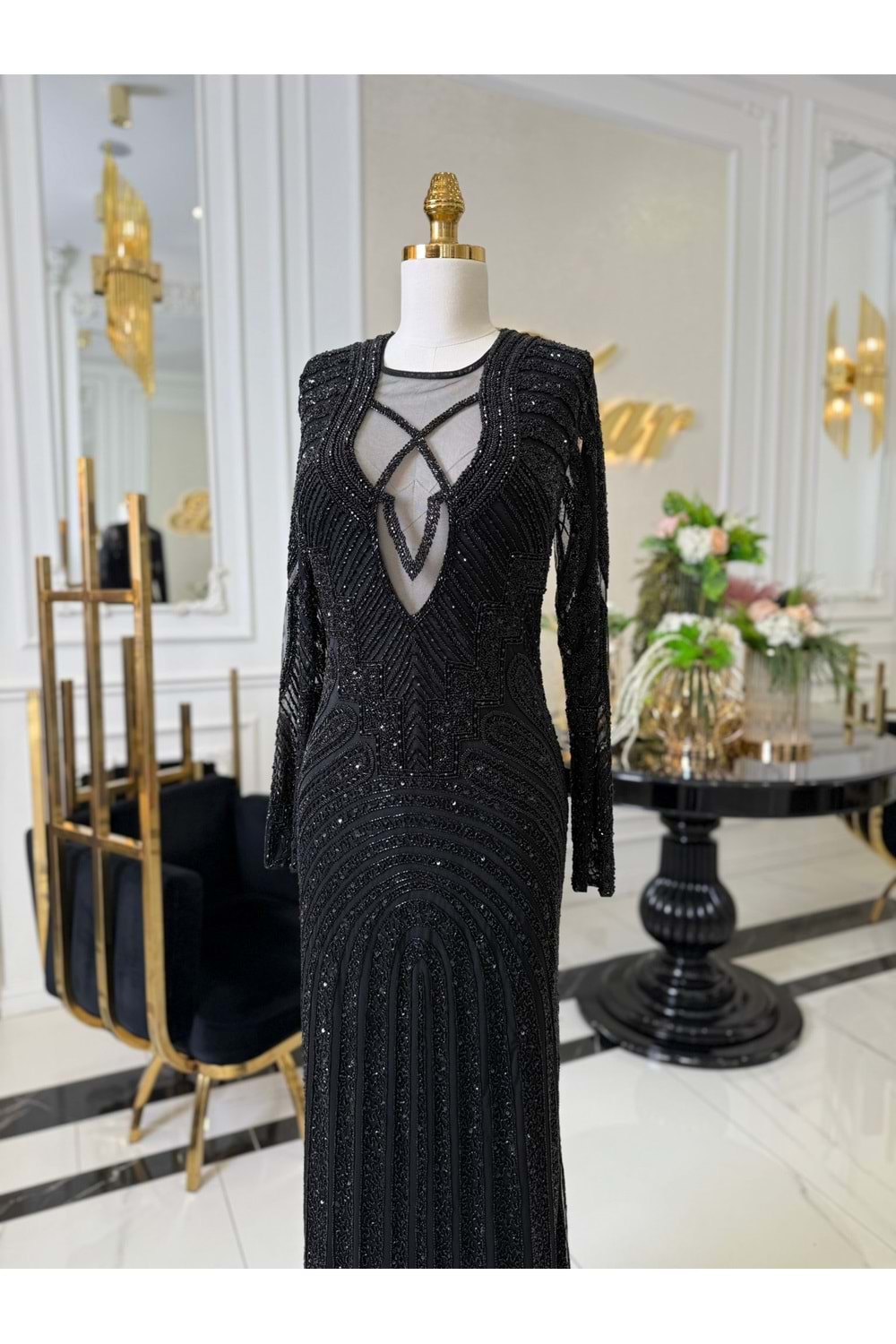 THESSYNE VIP DRESS SİYAH