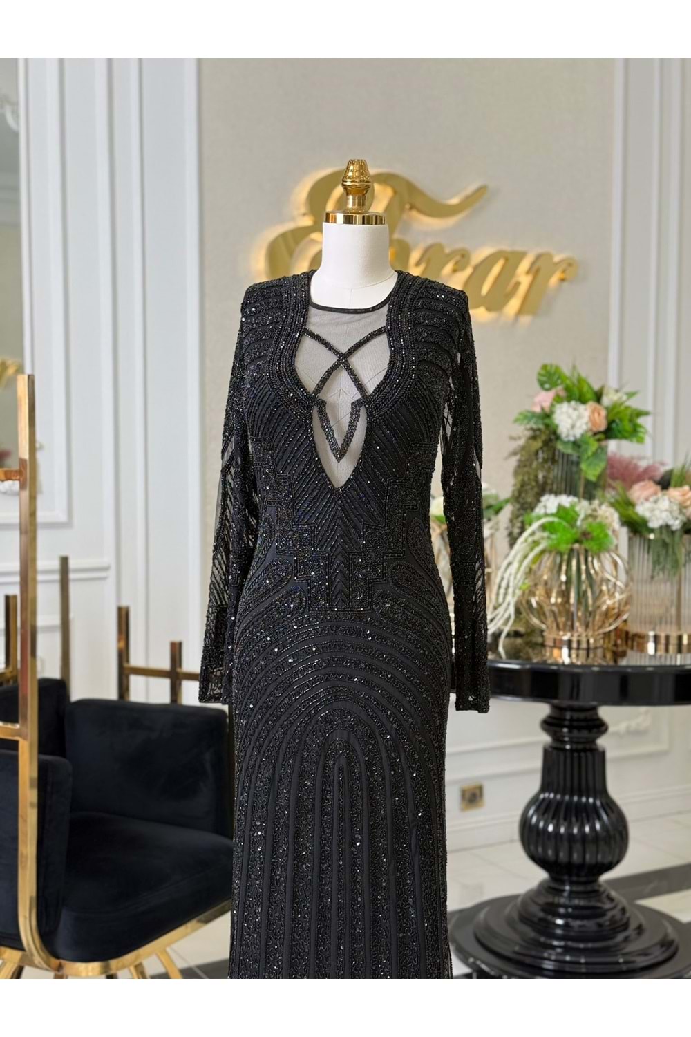 THESSYNE VIP DRESS SİYAH