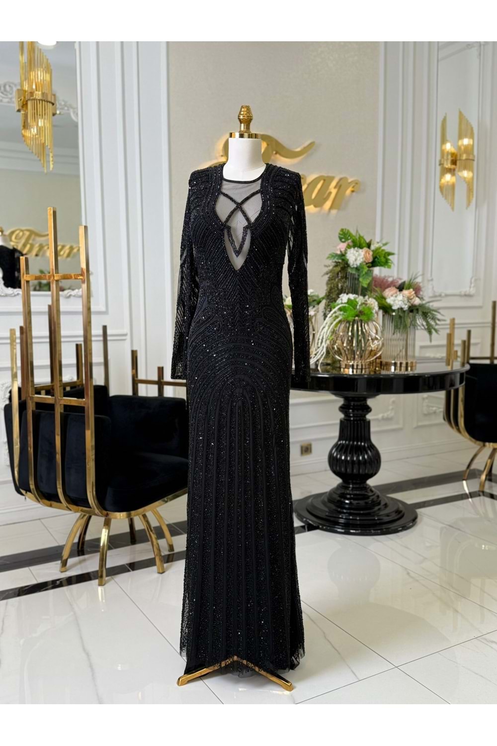 THESSYNE VIP DRESS SİYAH