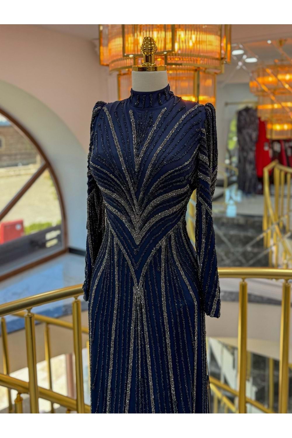 ZAHRA VIP DRESS LACİVERT