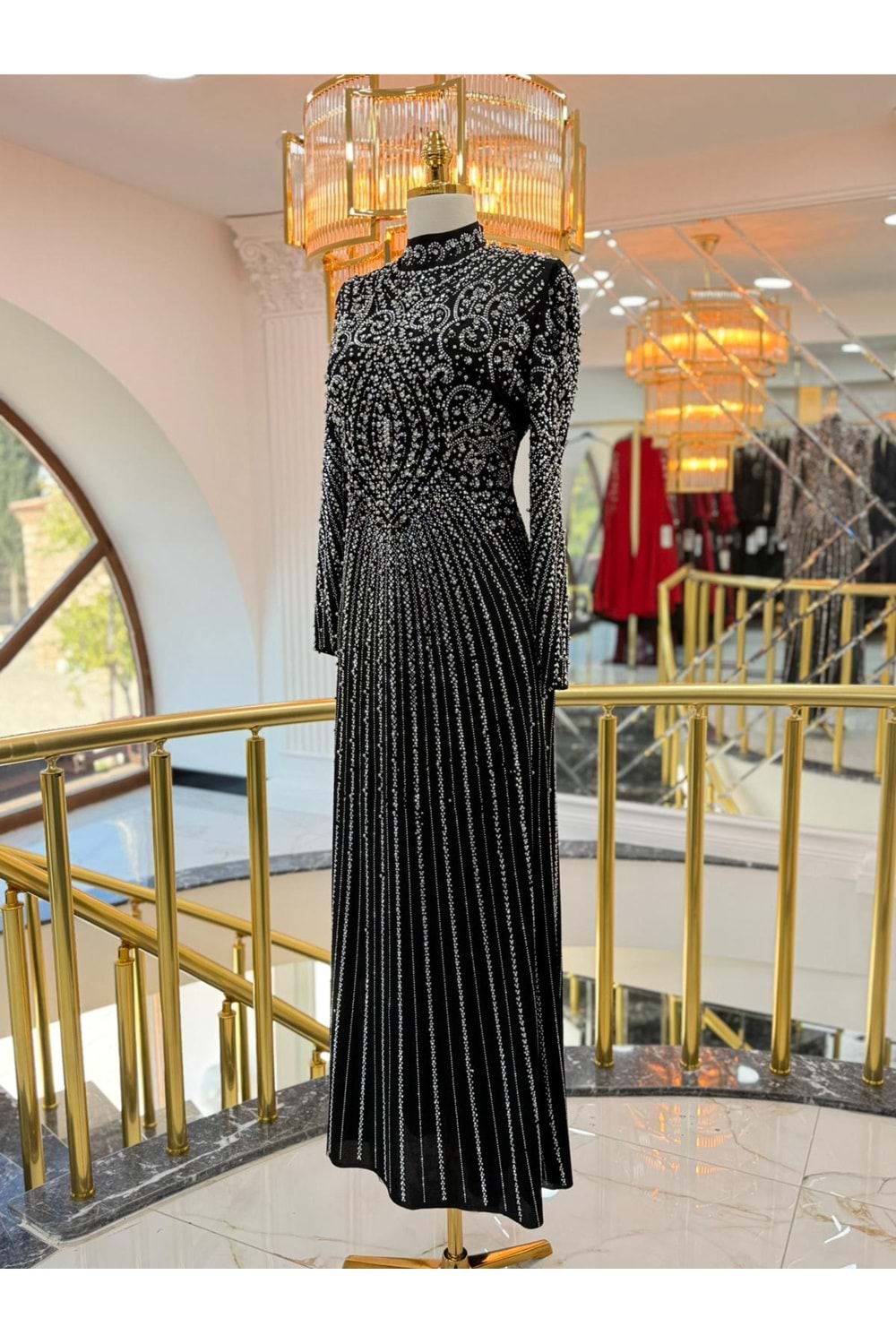 CRİSTAL DRESS SİYAH