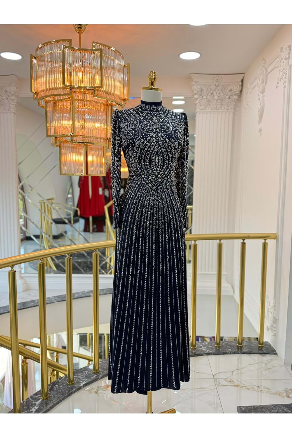 CRİSTAL DRESS LACİVERT