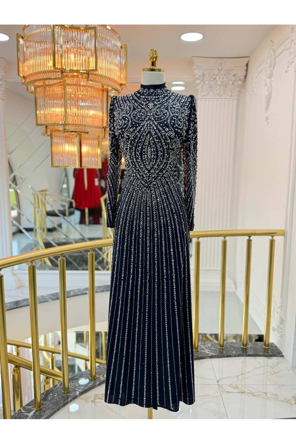 CRİSTAL DRESS LACİVERT