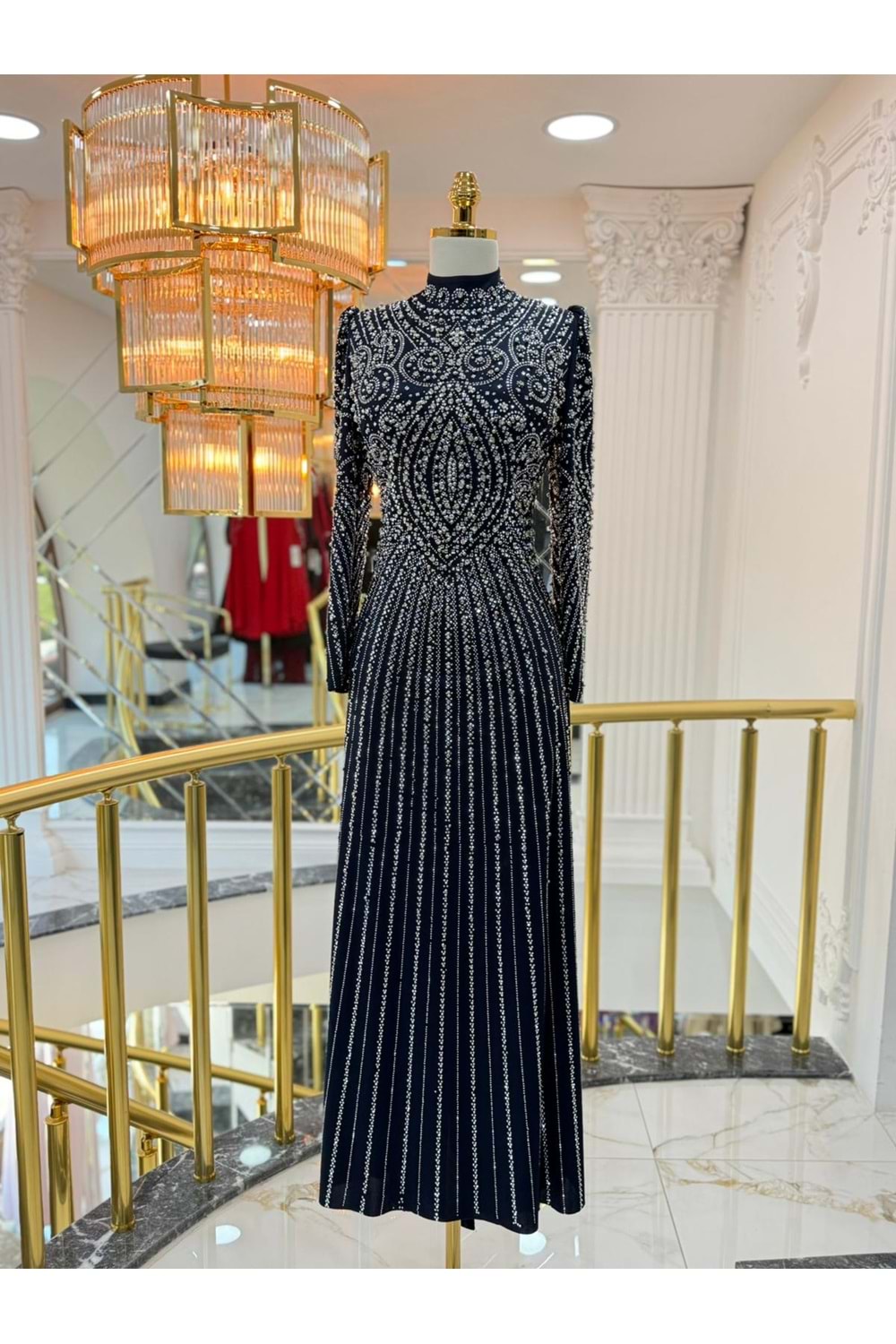 CRİSTAL DRESS LACİVERT