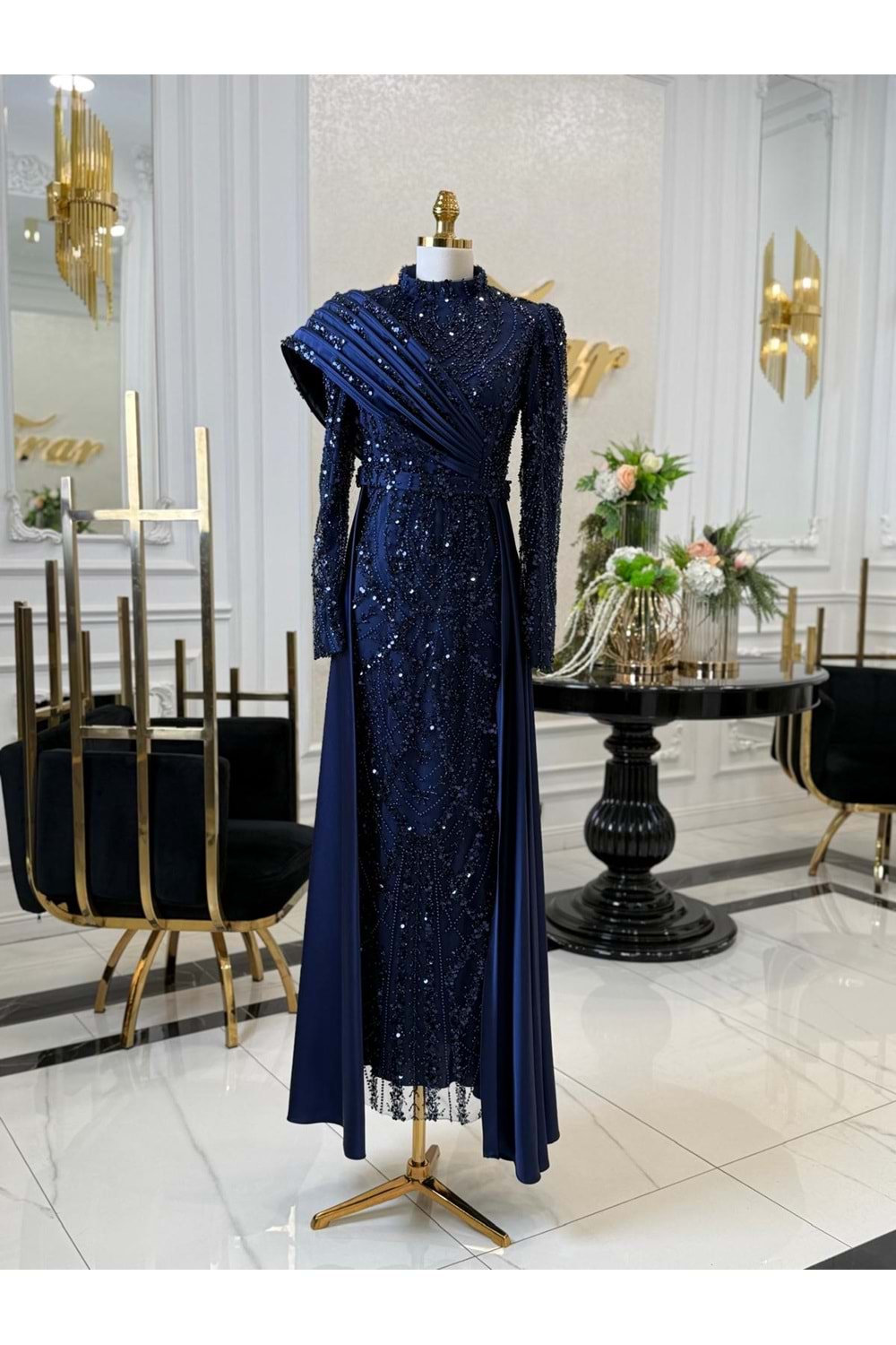 ASMİN DRESS LACİVERT