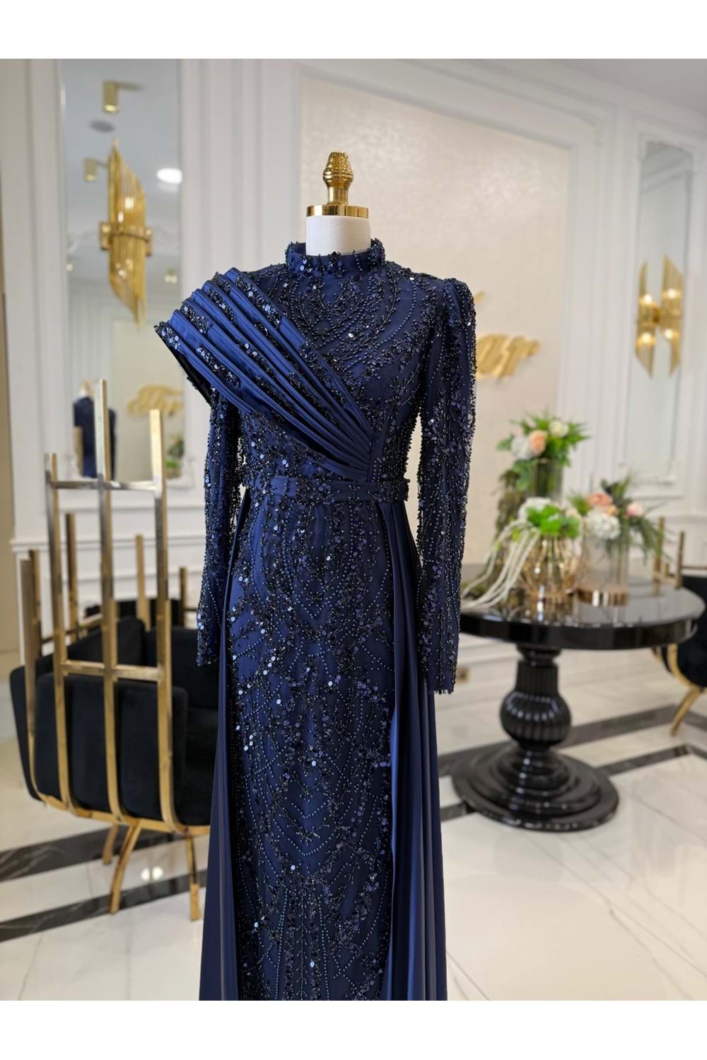 ASMİN DRESS LACİVERT