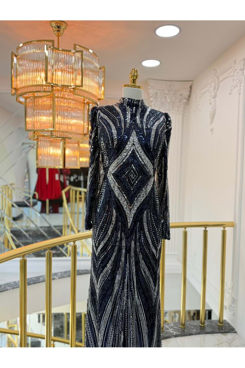 AMİRAH DRESS LACİVERT