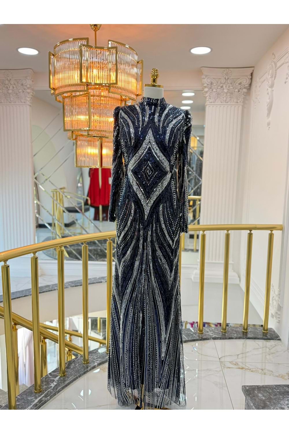 AMİRAH DRESS LACİVERT