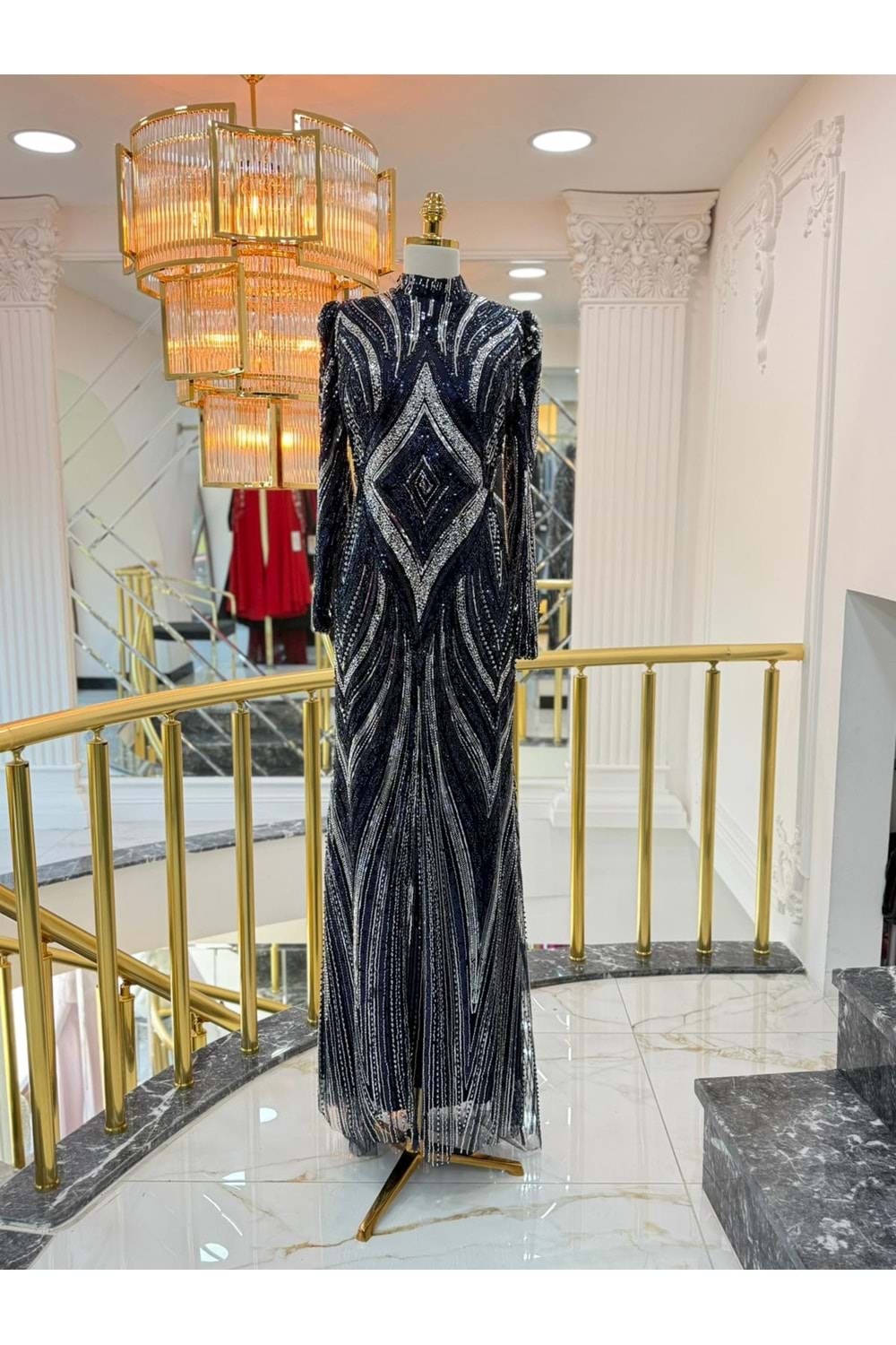 AMİRAH DRESS LACİVERT