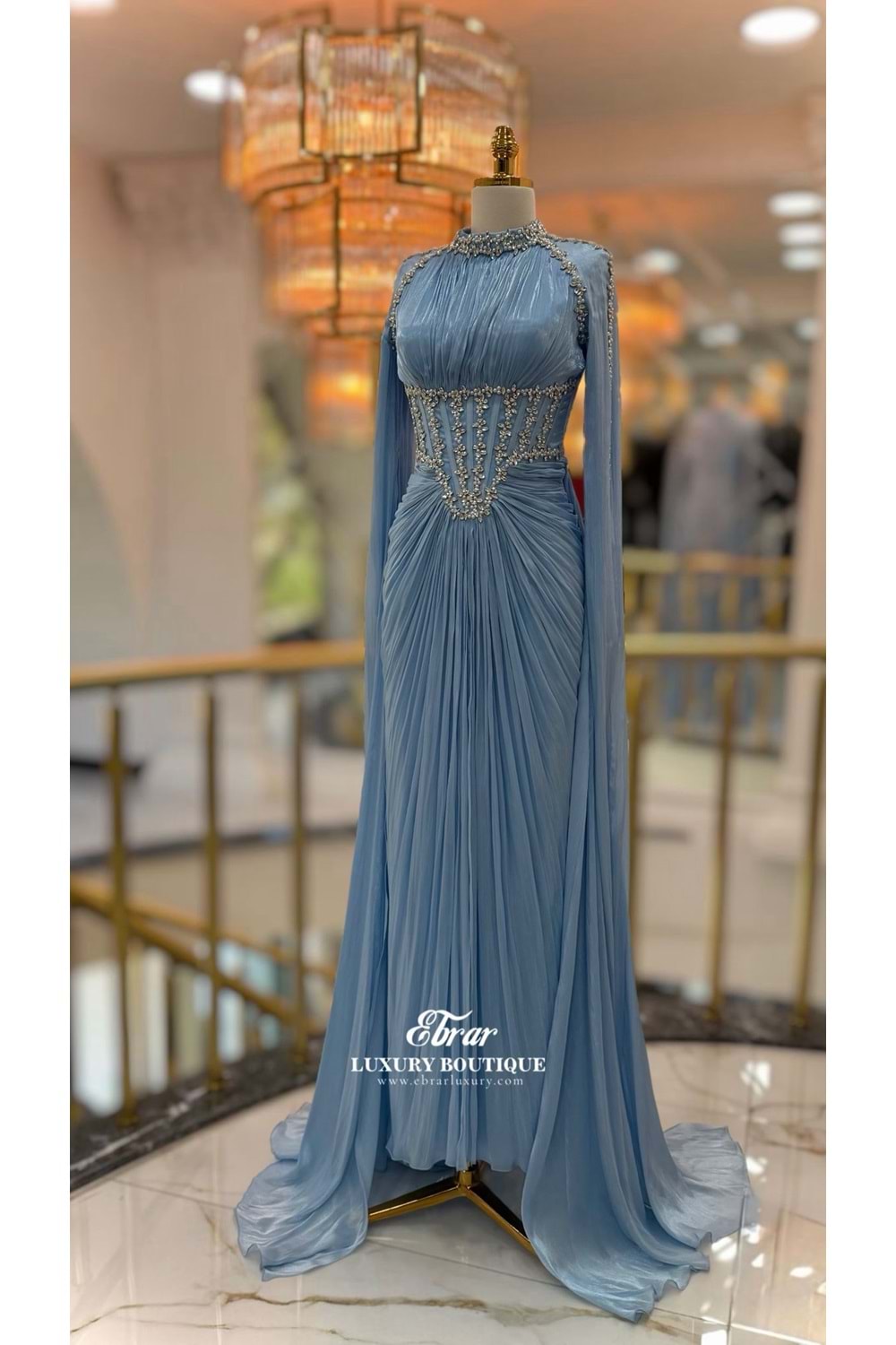 ARDEN VIP DRESS BUZ MAVİ - 40