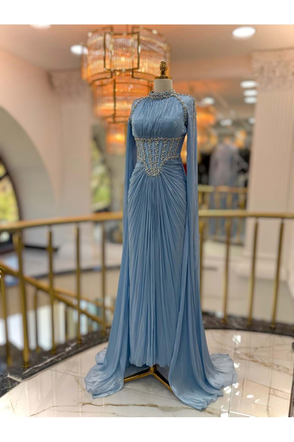 ARDEN VIP DRESS BUZ MAVİ - 40
