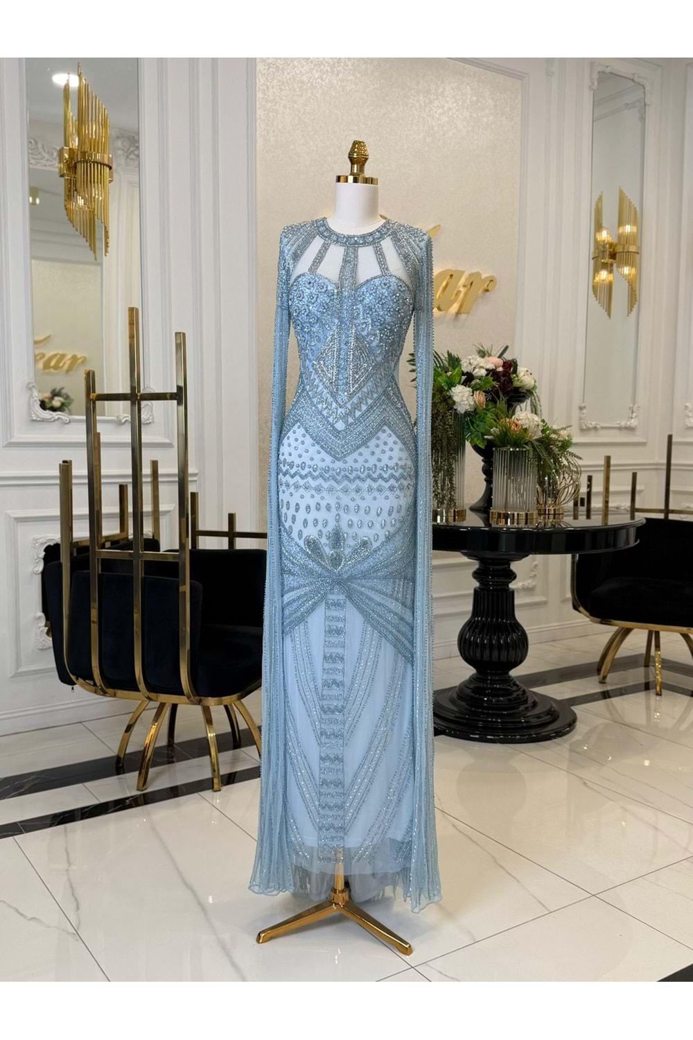 NYKARA VIP DRESS BUZ MAVİ