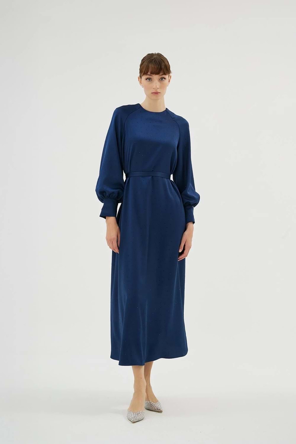 ELİZA ELBİSE LACİVERT