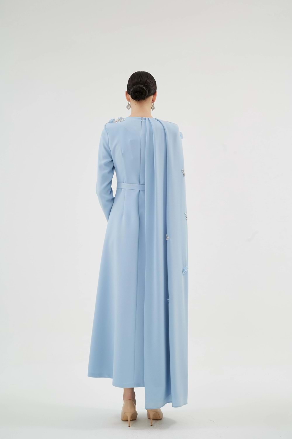 LILIOWY ELBİSE BUZ MAVİ