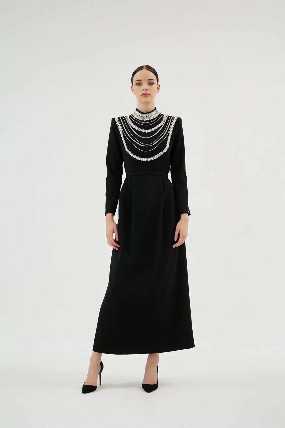 MENTA CLARA ELBİSE SİYAH