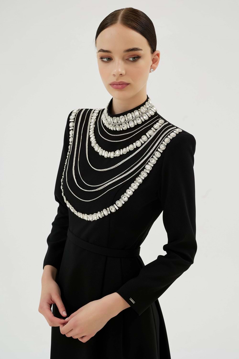 MENTA CLARA ELBİSE SİYAH