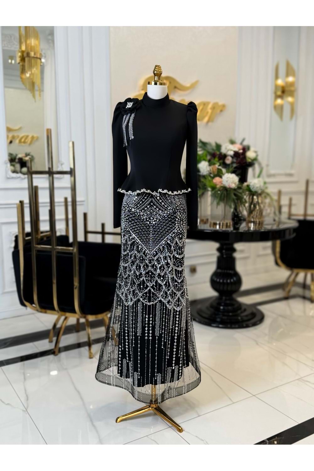 SARELİN DRESS SİYAH